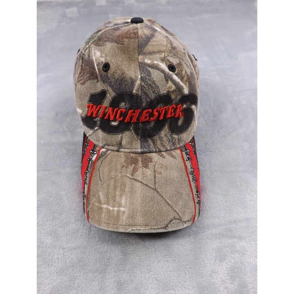 Winchester 1866 Cap One Size Stretch Camo/Multi Color Barbed Wire Embroidered - Picture 1 of 16